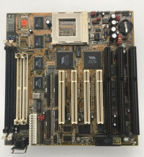 Socket 7 Motherboard - Pcpartner Vib804Dse - Apollo Vpx - Tested, 3X Isa,...