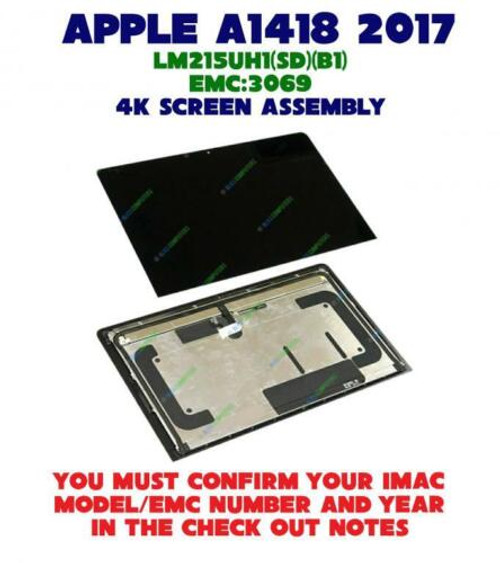 Lcd Screen Imac A1418 4K Lm215Uh1 Sd B1 Display 21.5" Late 2017 Emc 3069