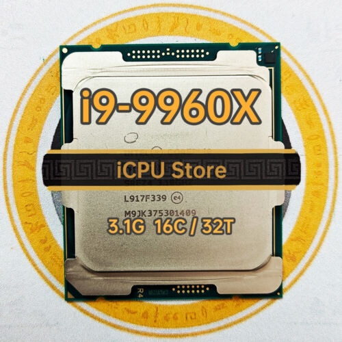 Intel Core I9-9960X Srez4 3.1Ghz 16Cores 32Threads 22Mb 165W Lga2066 X299 Cpu