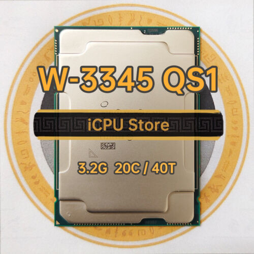 Intel Xeon W-3345 Qs1 Qx7K 3.2Ghz 20Core 40Thread 30Mb 250W Lga4189 Cpu