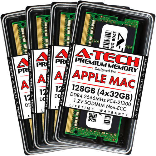 128Gb 4X 32Gb Ddr4 2666 2667 Mac Memory Ram For Apple Imac Late 2020 A2115 5K 27