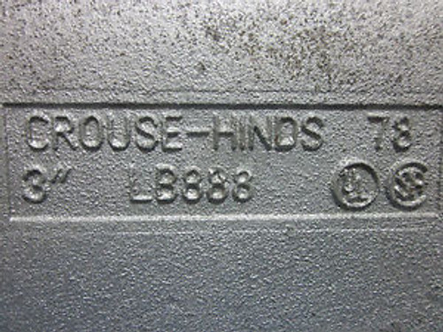 Cooper Crouse-Hinds 3 Conduit Outlet Box Model # LB888