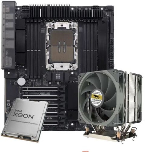 Asus Pro Ws W790-Ace Lga4677+ Intel Xeon W5-2455X 12C/24T Cpu Cooler Workstation-