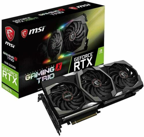 Brand New! Msi Gaming Geforce Rtx 2080 Ti 11Gb Gddr6 Graphic Card Gaming X Trio