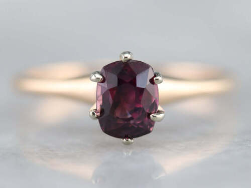 Purple Sapphire Solitaire Ring