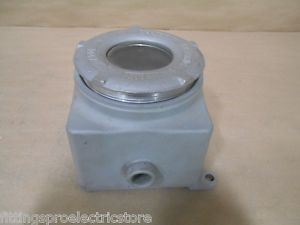 APPLETON 6X6X4 ENCLOSURE WITH GLASS COVER AND 3/4 HUB