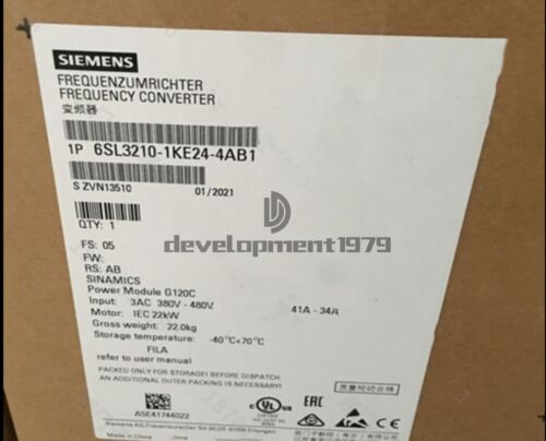 One New Siemens 6Sl3210-1Ke24-4Ab1 Inverter-