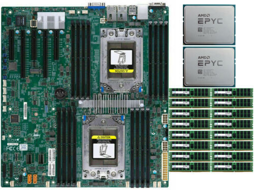 Amd Epyc 7742X2+Supermicro H11Dsi Rev2.0+16  32Gb 2666V Ecc Reg+2  4U Cooler