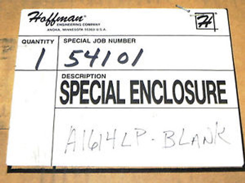 HOFFMAN A1614LP, J BOX type 12 LIFT OFF COVER 16X14X.5, NEW IN BOX HOFFMAN A1614LP, J BOX type 12 LIFT OFF COVER 16X14X.5, NEW IN BOX