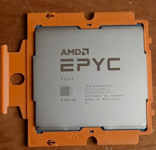 Amd Epyc 9654 100-000000789 96 Core 2.4Ghz L3 Cache Sp5 Processor Dell Locked