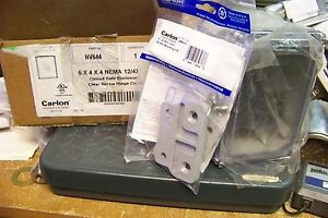 new carlon nv644 6x4x4 clear screw hinge cover circuit safe enclosure
