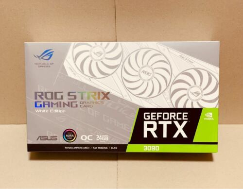 Asus Rog Strix Rtx 3090 O24G White Geforce Nvidia 24Gb Gddr6X New