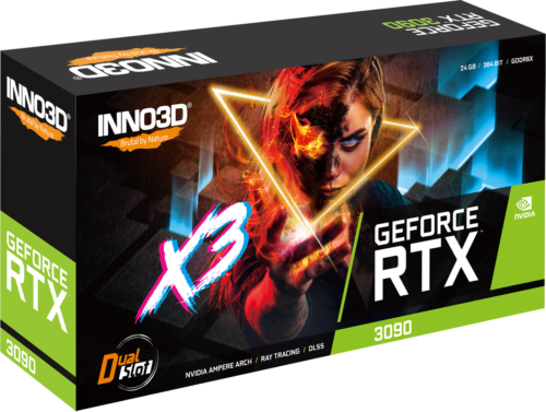 Nvidia, Rtx 3090 X3 Oc, 1695Mhz, 24Gb Gddr6X, 3Xdp, 1Xhdmi, 3Xfans, 750W