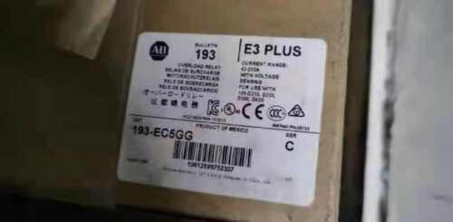 New 193-Ec5Gg E3 Plus Overload Relay ( By Fedex Or Dhl)