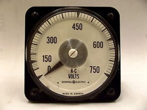 309-16 AB-40S General Electric AC 0 to 750 V Panel Board VOLTMETER