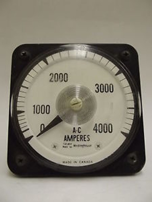308017 Type AB-40 Westinghouse AC Amperes Panel Board Meter