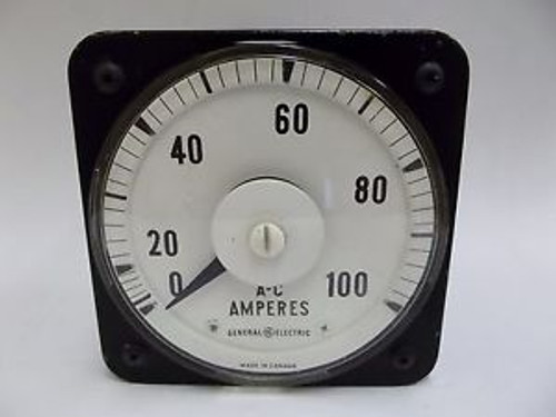 10754WT Type AB-18 General Electric AC Panel Board Ammeter
