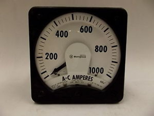 KA-241 291B461A28 Westinghouse AC Amperes Panel Board Ammeter