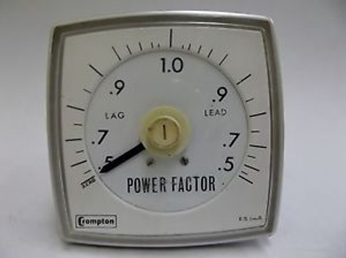 Crompton Instruments Lag Lead Power Factor Panel Board Meter