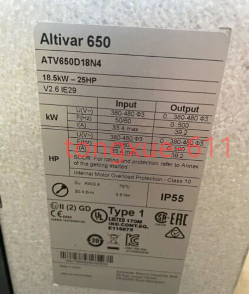 Used Atv650D18N4 Via Fedex Or Dhl