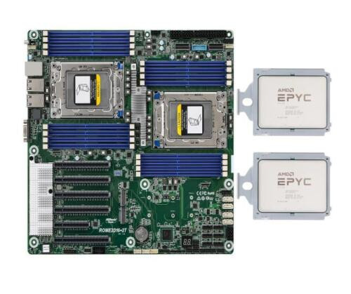 Asrock Rack Rome2D16-2T Sp3 2.0Ghz Server Motherboard 64C/128T 2Xamd Epyc 7713-