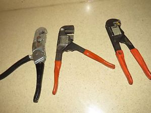 ^^ LOT OF THREE BUCHANAN /THOMAS & BETTS  CRIMPERS  -  (SSSS)