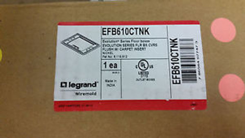 LEGRAND EFB610CTNK Floor Box Flush Style Cover with Carpet Insert