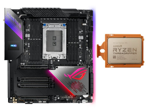 Amd Ryzen Threaddipper 3990X+Asus Rog Zenith Ii Extreme Motherboard Combination