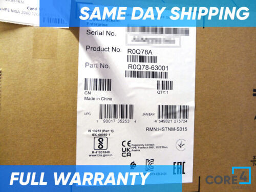 Hp R0Q78A Msa 2060 12Gb Sas Sff Storage New Sealed