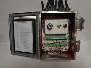 HOFFMAN MODEL SS691B42 SWITCH BOX 12 CHANNEL STAINLESS STEEL VIBRATION INTERFACE