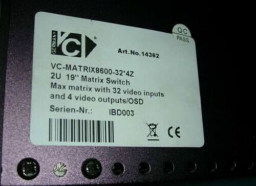 1Pcs Used Working Vc-Matrix8600-324Z    By