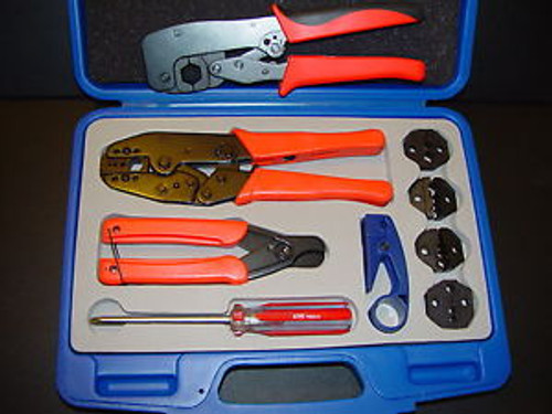 Ratchet Crimper Tool Prep Kit LMR-600,400,300,240,195,100 AT&T 734,735 DS3,DS4