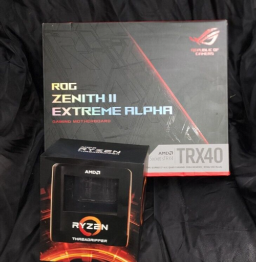 Amd Ryzen Threadripper 3990X 64-Core  Rog Zenith Ii Combo