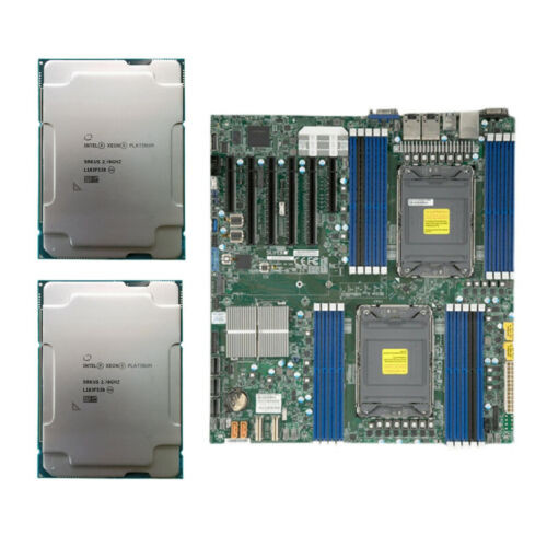 2X Intel Xeon Platinum 8373C Cpu 36C 2.2Ghz + Supermicro X12Dpi-N6 Motherboard