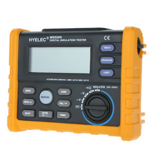 HYELEC MS5205 Digital Insulation Resistance Tester Meter Multimeter 250V-2500V