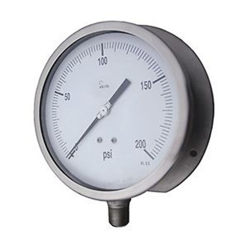 Compound Gauge, 30 In Hg Vac To 15 Psi