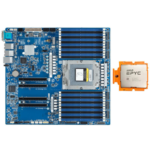 Gigabyte Mz33-Ar0 Motherboard +Amd Genoa Epyc 9654P 3.7 Ghz 96C/192T 360W Tested
