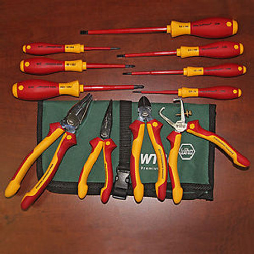 11pc Insulated Pliers/cutters/drivers set with pouch witha 32888, 1000 volt rate