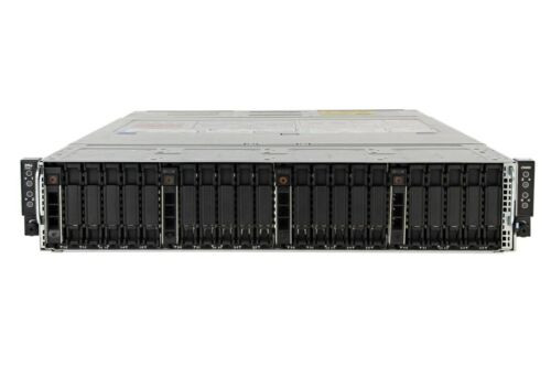 Dell C6400 24-Bay 2U + 4X C6420 Node Servers 4X 10C Silver 4114 128Gb Ram 4X 2Tb