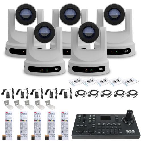 5 X Ptzoptics Move Se Sdi/Hdmi/Usb/Ip Ptz Camera With 30X Optical Zoom (White)