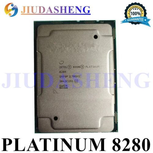 Intel Xeon Platinum 8280 Srf9P 2.7Ghz 38.5Mb 28C Fclga-3647 Cpu Processor 205W