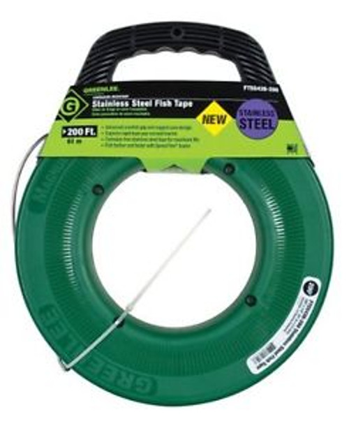 Greenlee FTSS438-200 Stainless Steel Fish Tape  200-Feet x 1/8-Inch