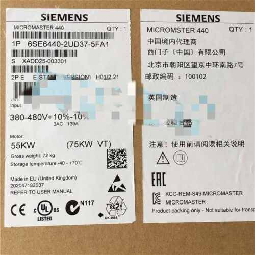 1Pc For  New 6Se6440-2Ud37-5Fa1 6Se6 440-2Ud37-5Fa1