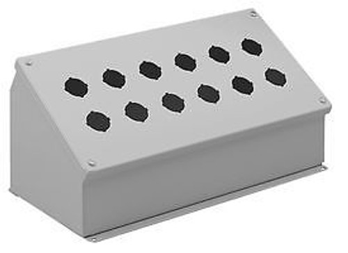 HOFFMAN ENCLOSURES E1PBA ENCLOSURE, PUSH BUTTON, 1 HOLE, STEEL