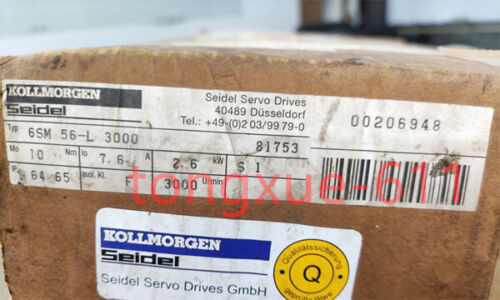 Brand New Kollmorgen 6Sm56-L3000 Motor Via Fedex Or Dhl