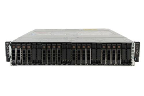 Dell C6400 24-Bay 2U 4X C6420 Node Servers 8X Gold 6130 256Gb Ram 16X 2.4Tb Hdd
