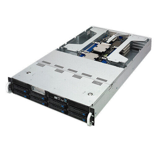Asus Esc4000 G4 2U Server 8X3.5" 2X Gold 6133 Cpu 2X 4T Hdd 384G 8X Memory Tesla T4-