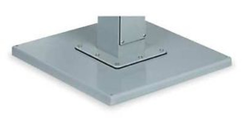 WIEGMANN WA18BASE Pedestal Base,18x18 Sq In,Steel,Gray