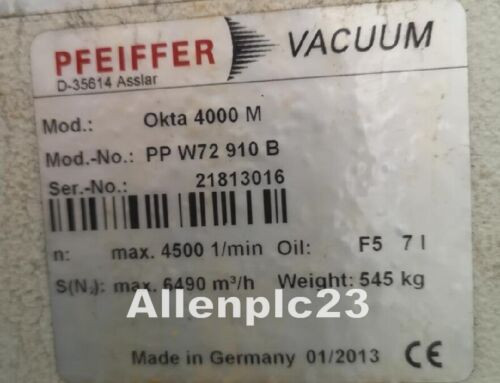 Pfeiffer Okta 4000Am Used Tested In Good Vacuum Pump Expedited Shipment
