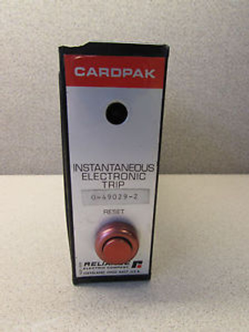 RELIANCE ELECTRIC 0-49029-2 INSTANTANEOUS TRIP ELECTRONIC CARDPAK